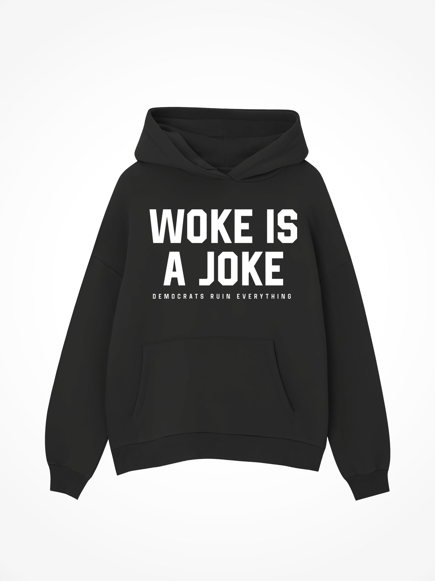 Woke Is A Joke - Black Hoodie